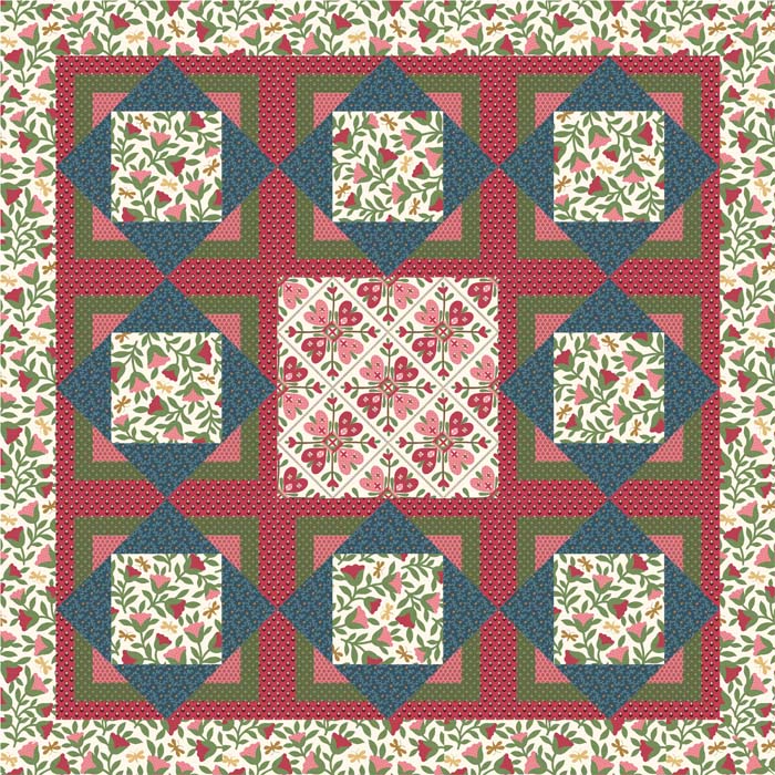 Three Squares Quilt Pattern by Sweetgrass Creative Designs