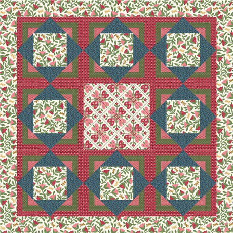 Three Squares Quilt Pattern by Sweetgrass Creative Designs