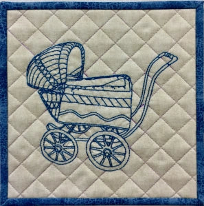 Baby Carriage Downloadable Pattern by H. Corinne Hewitt Quilt Patterns