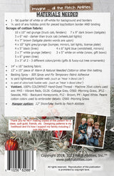 back of the Merry Christmas Little Truck Downloadable Pattern by Patch Abilities