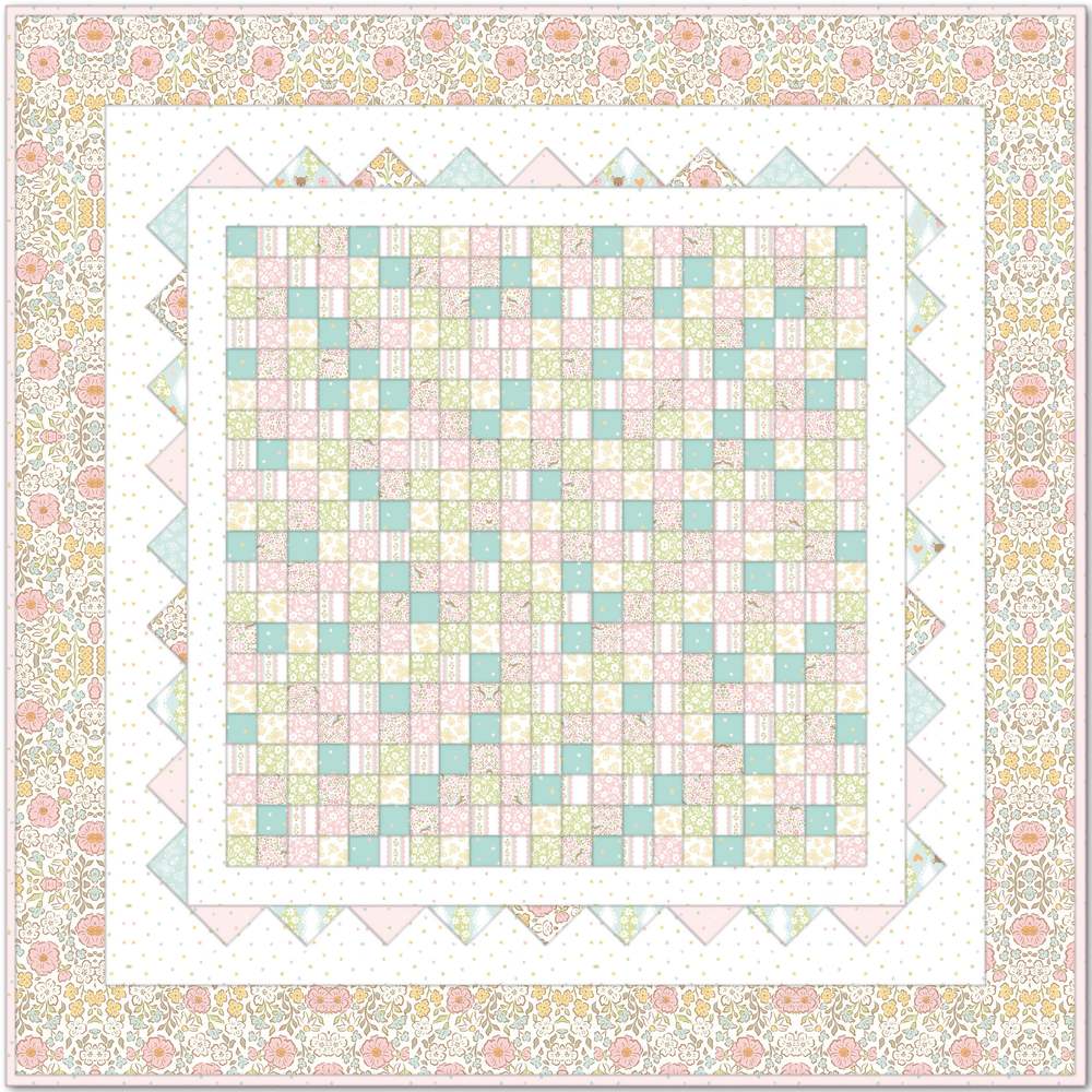 Be Brave FREE Downloadable Pattern shown in Little Posies fabrics
