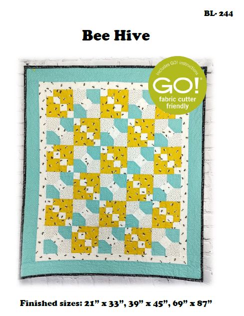Bee Hive Downloadable Pattern by Beaquilter