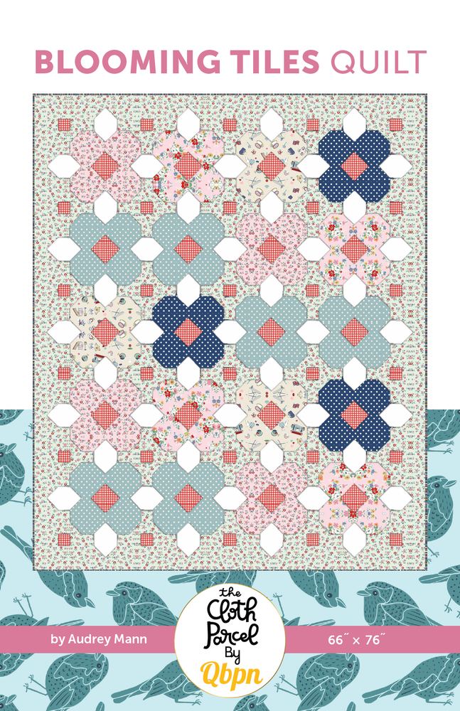 Blooming Tiles Quilt Downloadable Pattern shown in Cath Kidston® Signature Collection fabrics