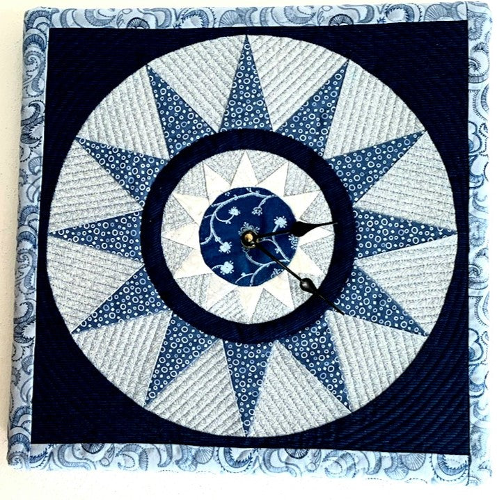 Quilty Clock Downloadable Pattern by Sam Quilt Designs