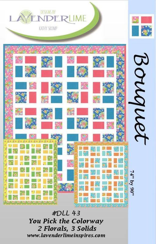 Bouquet Quilt Pattern by Lavender Lime Quilting