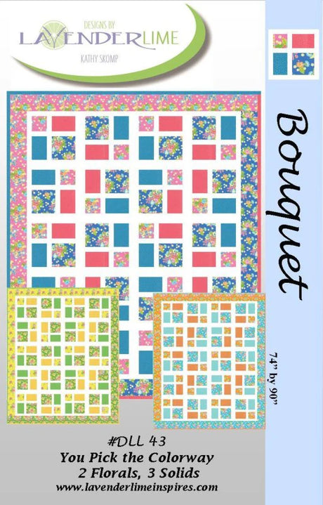 Bouquet Quilt Pattern by Lavender Lime Quilting