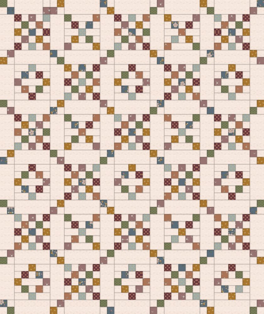 Candy Shoppe Quilt Downloadable Pattern shown in Charmed & Treasured fabrics