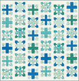 Cartography Quilt Pattern in Brave Your Way fabrics