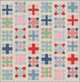 Cartography Quilt Pattern in Cath Kidston® Signature Collection fabrics