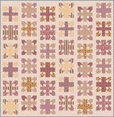 Cartography Quilt Pattern in Harvest on the Prairie fabrics