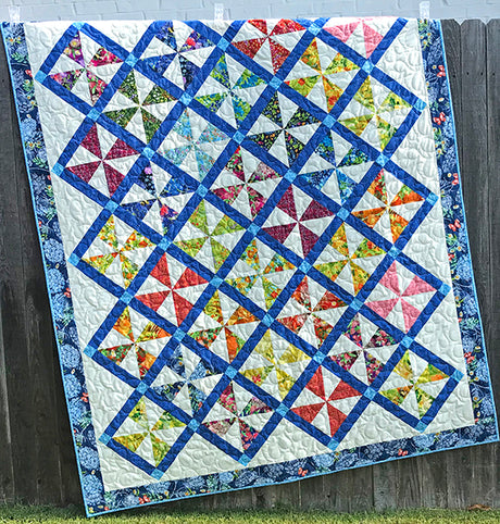 Pinwheel Parade Quilt Pattern by Cuddle Cat Quiltworks
