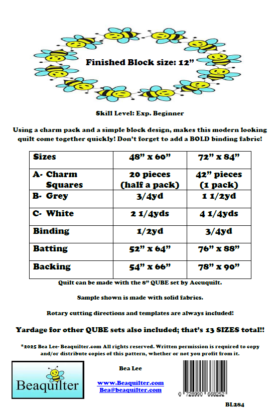 Charming Stars Downloadable Pattern by Beaquilter