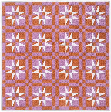 Checkered Starlight Quilt Downloadable Pattern by In The Light Quilts