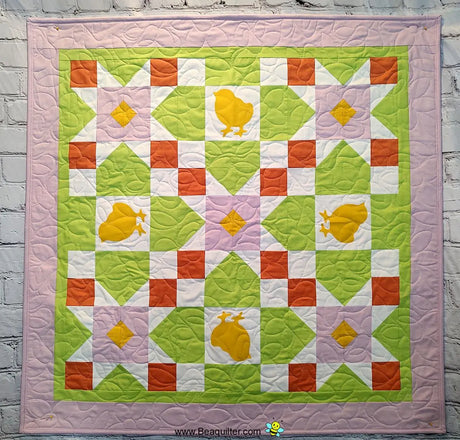 Spring Chicks Quilt Pattern by Beaquilter