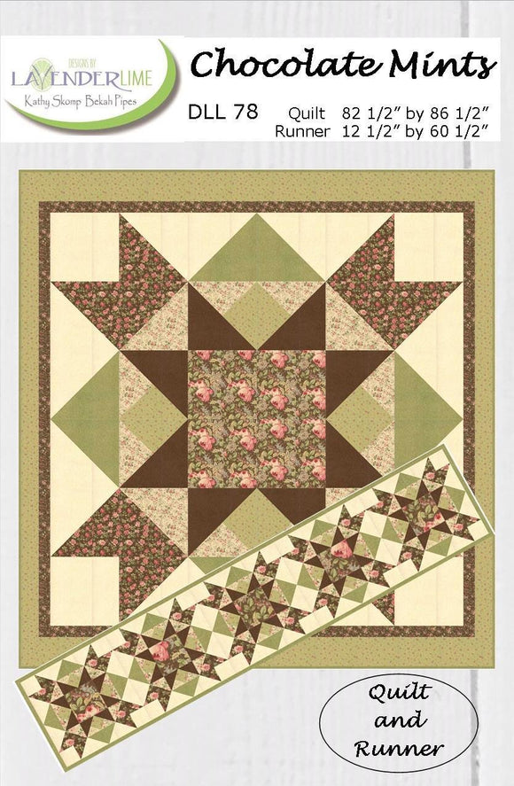 Chocolate Mints Downloadable Pattern by Lavender Lime Quilting