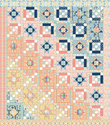 Chroma Flight Quilt Pattern in Love You to the Moon fabrics