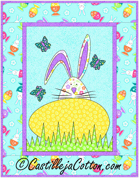 Bunny and Egg Quilt Pattern by Castilleja Cotton