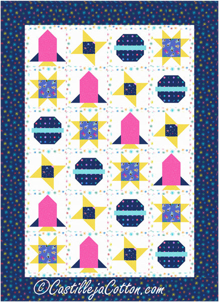 Children In Space Quilt Pattern by Castilleja Cotton