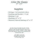 Color Me Happy Quilt Pattern by Sewn Wyoming