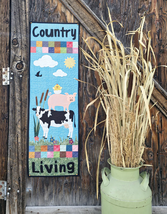 Loving Country Living Door Banner Downloadable Pattern by Stringtown Lane Quilts