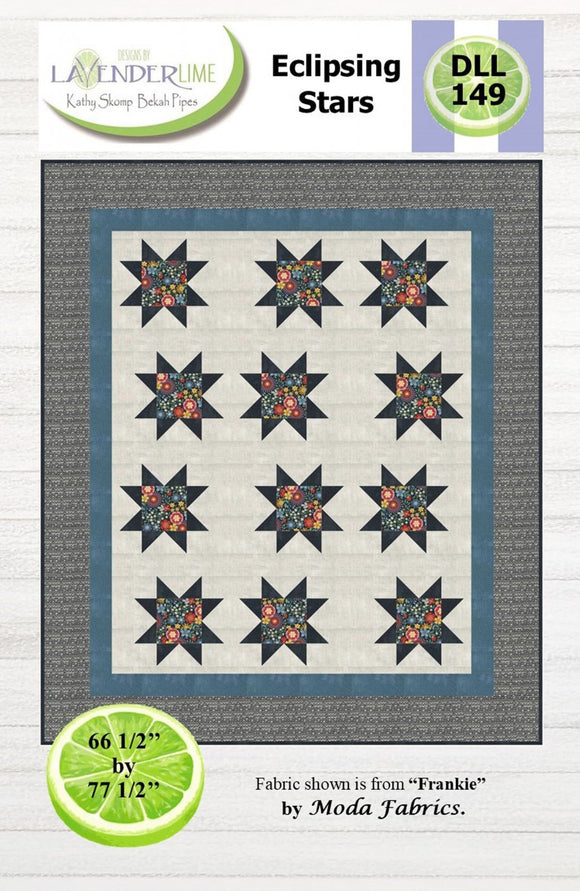 Eclipsing Stars Downloadable Pattern by Lavender Lime Quilting