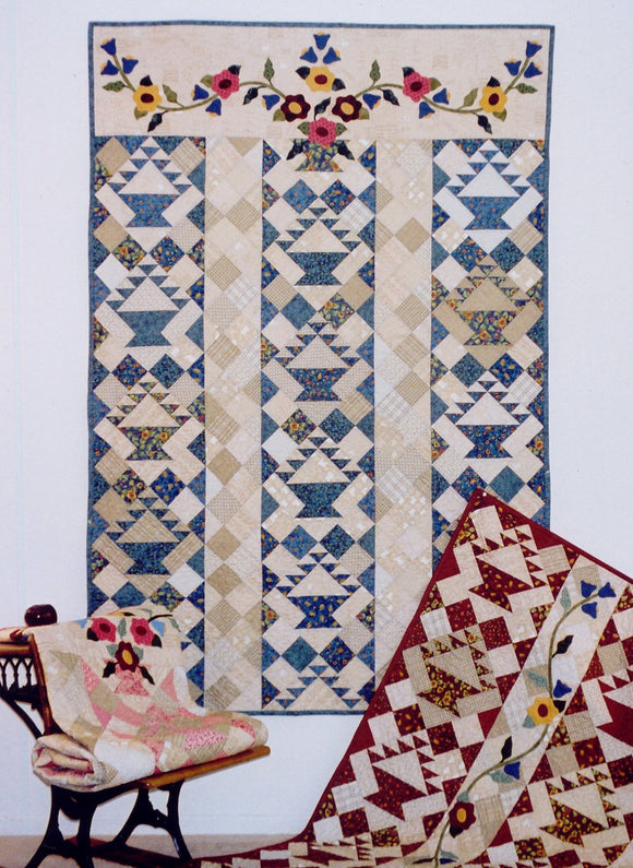 Blooming Baskets Quilt Pattern by P3 Designs