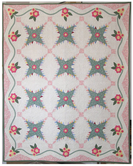 Easy Pine Burr Quilt Pattern by P3 Designs