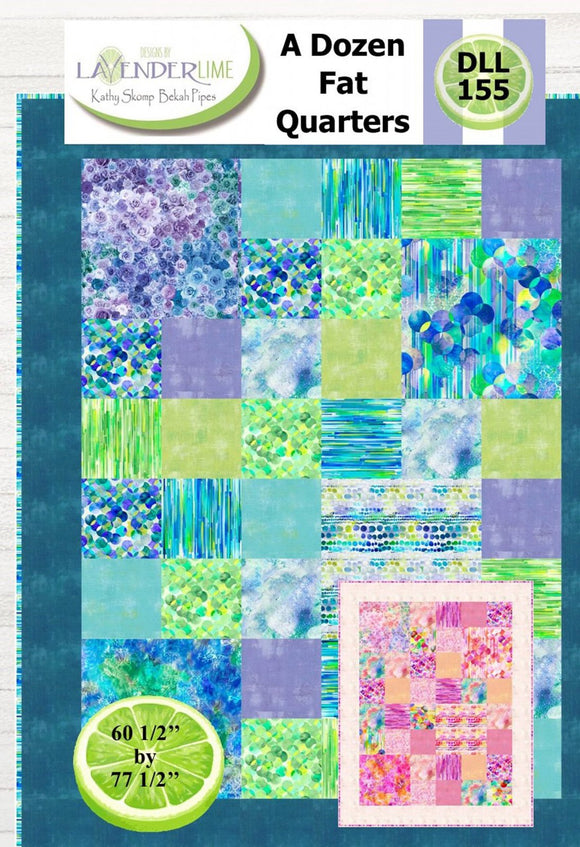 A Dozen Fat Quarters Downloadable Pattern by Lavender Lime Quilting