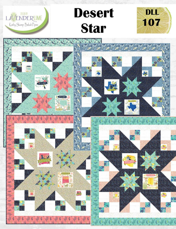 Desert Star Downloadable Pattern by Lavender Lime Quilting