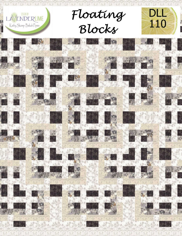 Floating Blocks Downloadable Pattern by Lavender Lime Quilting