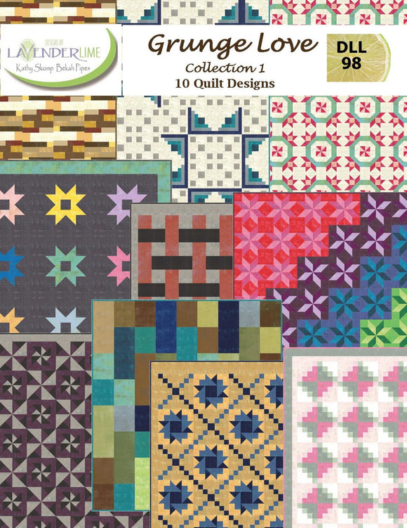 Grunge Love Collection #1 Downloadable Pattern by Lavender Lime Quilting