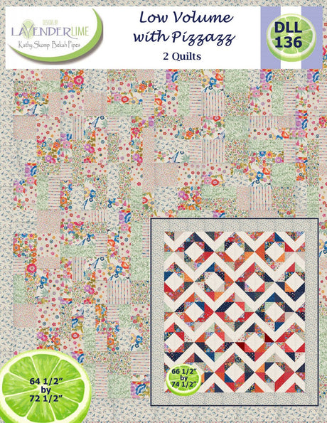 Low Volume With Pizzazz Downloadable Pattern by Lavender Lime Quilting