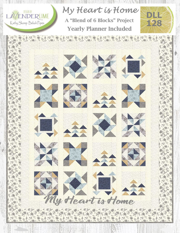My Heart Is Home Downloadable Pattern by Lavender Lime Quilting