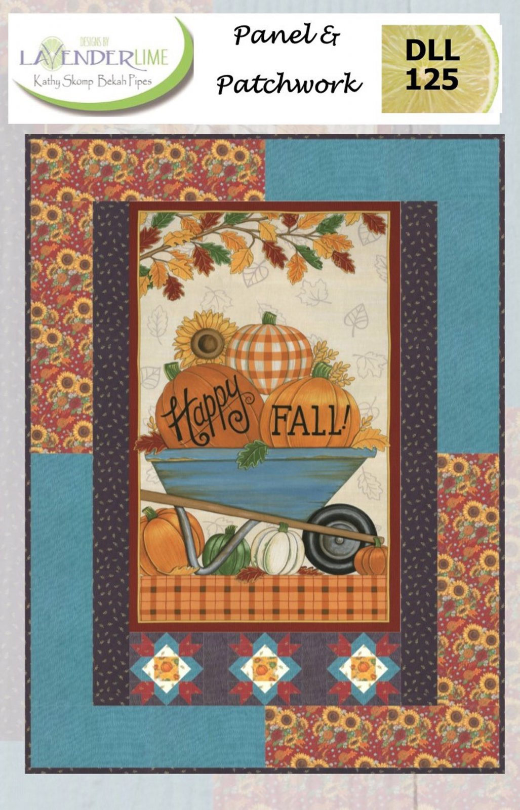 Panel And Patchwork Downloadable Pattern by Lavender Lime Quilting