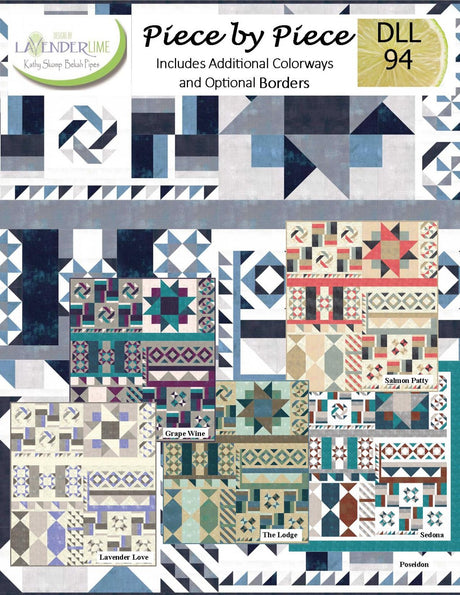 Piece By Piece Downloadable Pattern by Lavender Lime Quilting