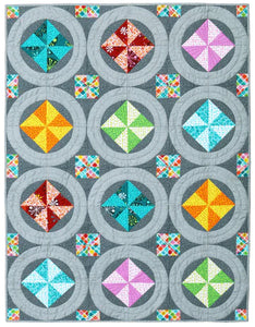 Pinwheel Rings Quilt Pattern by Flying Parrot Quilts