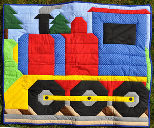 Train Quilt Pattern by Counted Quilts