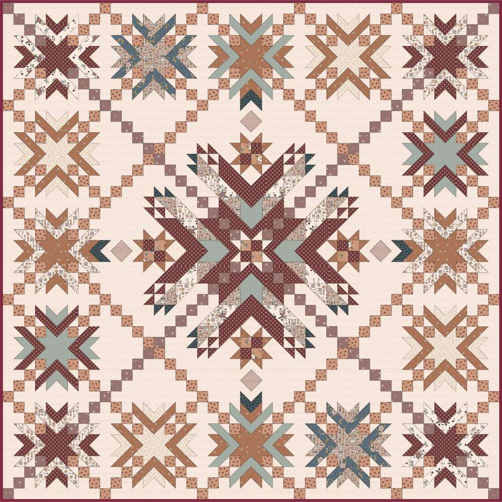 Crimson Crown Downloadable Pattern shown in Charmed & Treasured fabrics