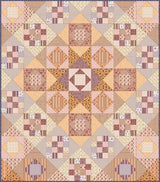 Dawning Star Quilt Downloadable Pattern in Harvest on the Prairie fabrics