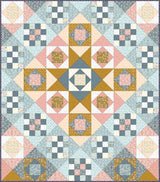 Dawning Star Quilt Downloadable Pattern in Petals & Hazel fabrics