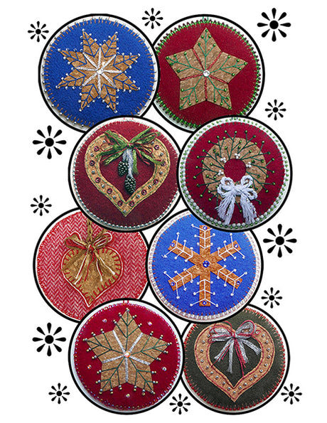 Classic Circle Ornaments/Tags Pattern by Design And Be Mary 