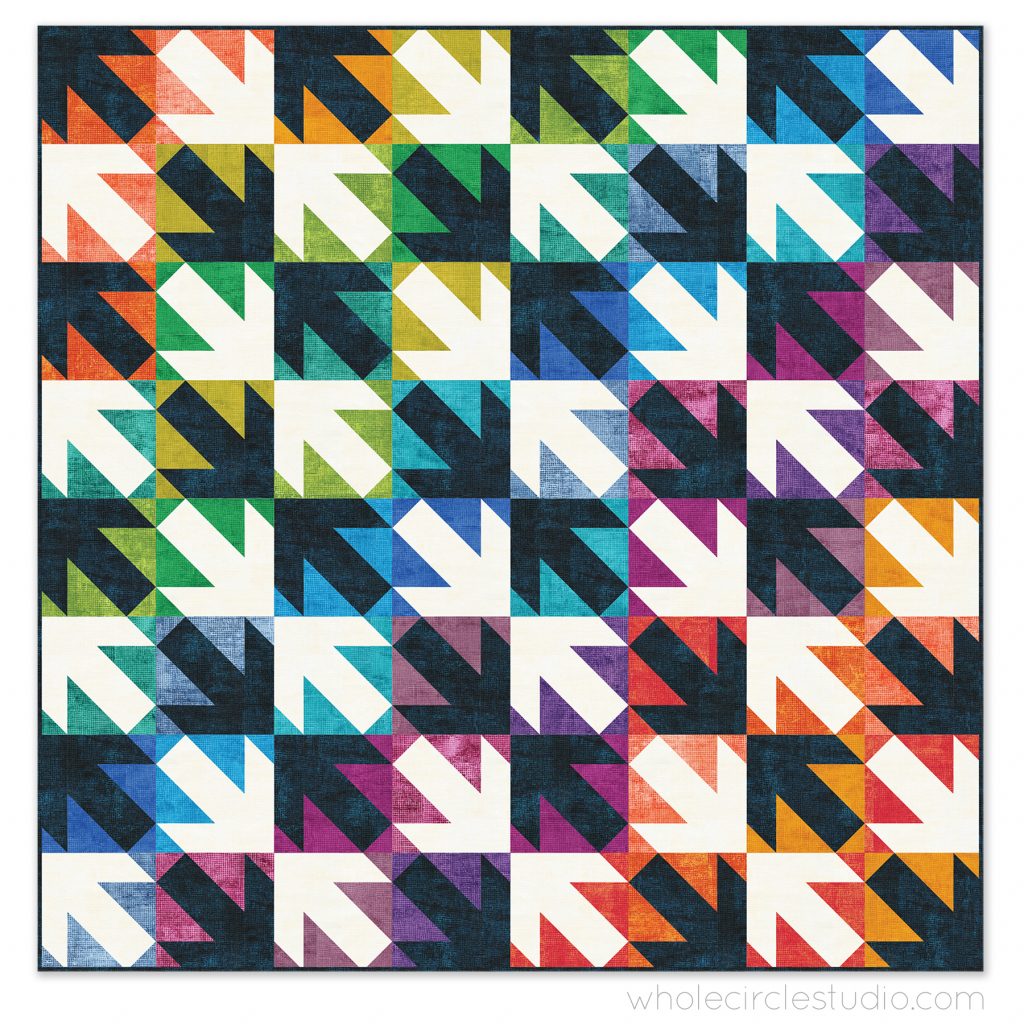 Dual Directions Quilt Pattern by Whole Circle Studio