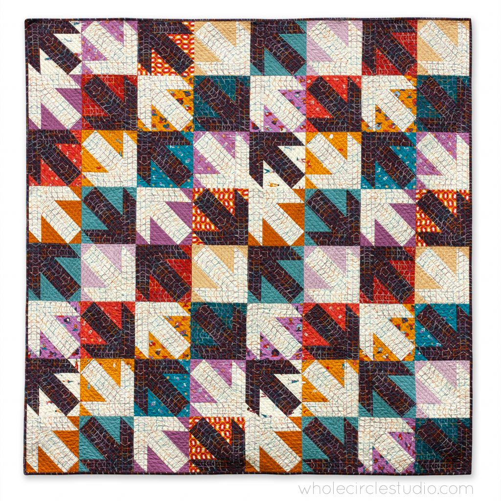 Dual Directions Quilt Pattern by Whole Circle Studio