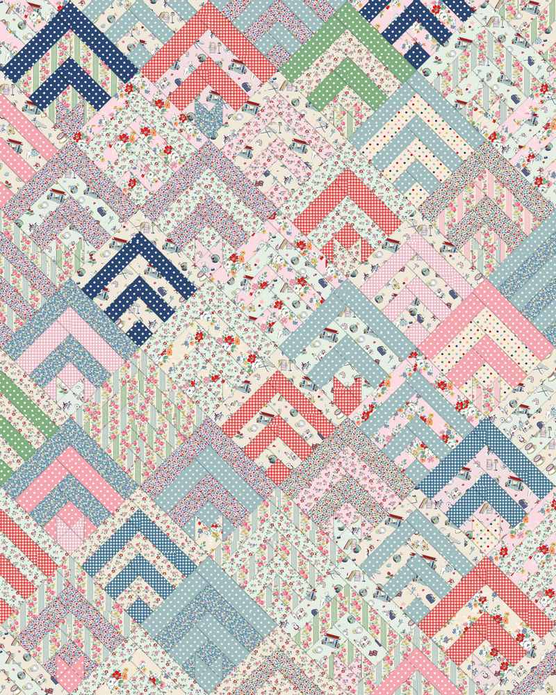 Dyehouse Quilt Pattern shown in Cath Kidston® Signature Collection fabrics