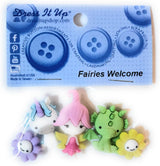 Fairies Welcome Buttons