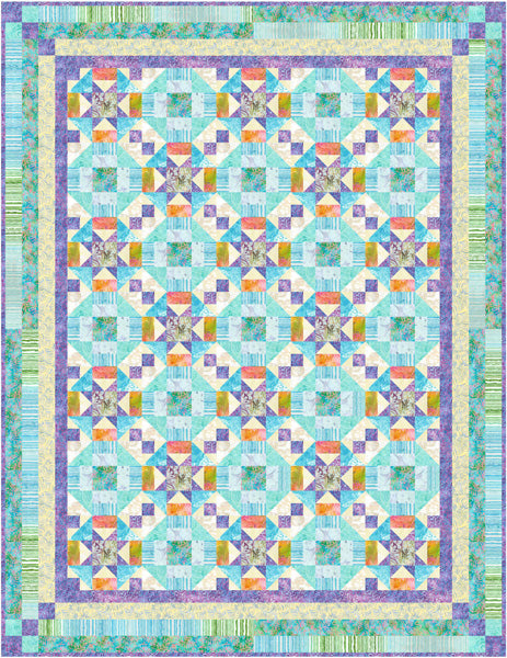 Palm Leaves Quilt Pattern by Frog Hollow Designs