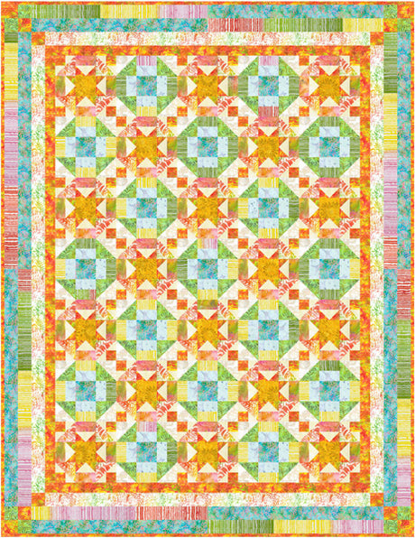 Palm Leaves Quilt Pattern by Frog Hollow Designs
