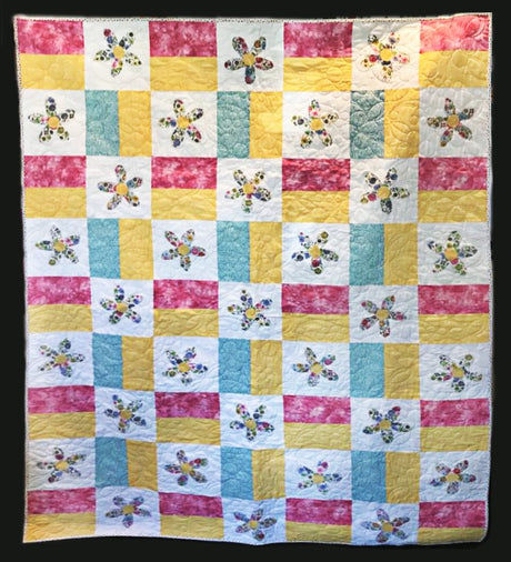 Field of Flowers Quilt Pattern by Kay Buffington