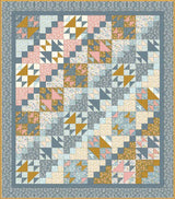 Flower Flock Quilt Pattern in Petals & Hazel fabrics