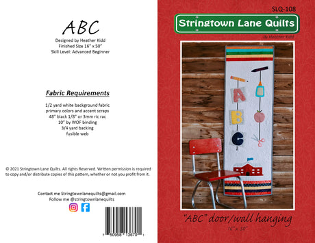 ABC Quilt Pattern by Stringtown Lane Quilts